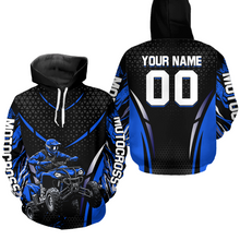 Load image into Gallery viewer, Personalized Blue ATV Motocross Hoodie Jersey Off-Road Hoodie Shirt for Kid Men Women HOT41