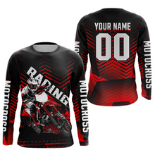 Load image into Gallery viewer, Custom Red Motocross Jersey Racing for Kid Men Women MX Dirt Bike Shirts UPF30+ DNT46