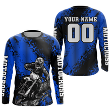 Load image into Gallery viewer, Custom Blue MX Off Road Racing Shirts Kid Men Women Youth Motocross Shirts UPF30+ DNT36