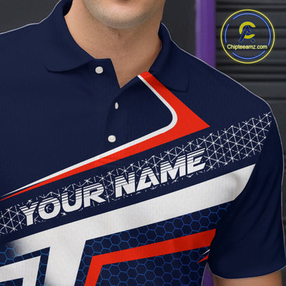 Custom Bowling Jersey for Men Bowling Team Shirts Bowling League Uniform Polo & 1/4 Zip HNT171