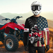 Load image into Gallery viewer, USA Flag Quad Bike Jersey For Adult&amp;Kid Custom Atv Motocross Jersey Patriotic Off-Road Extreme Quad Shirt NHN005