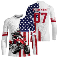 Load image into Gallery viewer, American Flag Quad Bike Shirt For Adult Youth Kid Custom ATV Motocross Jersey Patriotic Off-Road Quad Jersey NHN005
