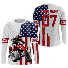 Load image into Gallery viewer, American Flag Quad Bike Shirt For Adult Youth Kid Custom ATV Motocross Jersey Patriotic Off-Road Quad Jersey NHN005