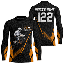 Load image into Gallery viewer, Personalized ATV Motocross Jersey For Adult &amp; Kids UPF30+ Orange Quad Bike Shirt Off-Road ATV MX Racing NHN013