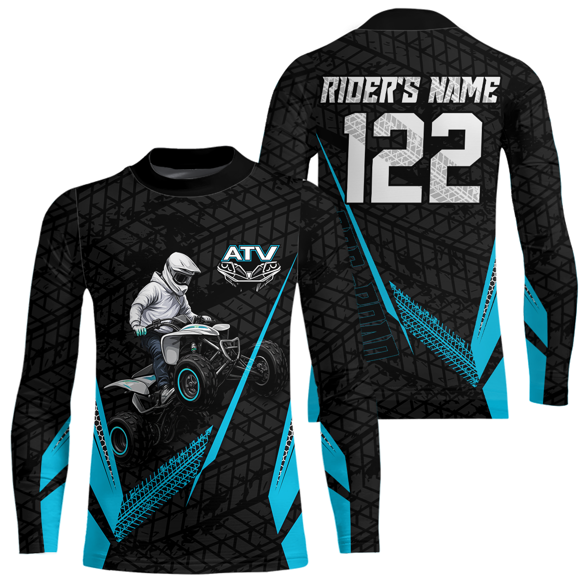 Personalized ATV Motocross Jersey For Adult & Kids UPF30+ Custom Quad Bike Shirt Off-Road ATV MX Racing NHN013
