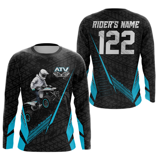 Personalized ATV Motocross Jersey For Adult & Kids UPF30+ Custom Quad Bike Shirt Off-Road ATV MX Racing NHN013