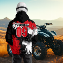 Load image into Gallery viewer, Red ATV Motocross Hoodie Personalized Upf30+ Adult&amp;Kid Quad Bike Shirt Atv Mx Off-Road Extreme NHN003
