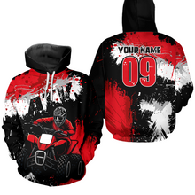Load image into Gallery viewer, Red ATV Motocross Hoodie Personalized Upf30+ Adult&amp;Kid Quad Bike Shirt Atv Mx Off-Road Extreme NHN003