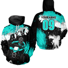 Load image into Gallery viewer, Turquoise Atv Motocross Hoodie Personalized Upf30+ Adult&amp;Kid Quad Bike Shirt Atv Mx Off-Road Extreme NHN003