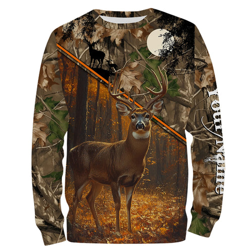 Personalized Deer Hunting Camouflage Customized Name All over printed Shirt, Gift For Hunter TTN02