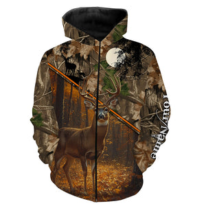 Personalized Deer Hunting Camouflage Customized Name All over printed Shirt, Gift For Hunter TTN02