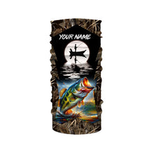 Load image into Gallery viewer, Bass Fishing Fisherman in boat Custom Name 3D Tournament Fishing Shirts UV Protection TTN87