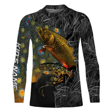 Load image into Gallery viewer, Brook Trout Fishing Camo Custom Name UV Protection Shirts, Trout Fishing Jerseys Tournament Shirt TTN68