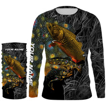 Load image into Gallery viewer, Brook Trout Fishing Camo Custom Name UV Protection Shirts, Trout Fishing Jerseys Tournament Shirt TTN68