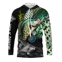 Load image into Gallery viewer, Custom Crappie Long Sleeve Tournament Fishing Shirts, Crappie Fishing Jerseys TTV03