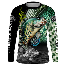 Load image into Gallery viewer, Custom Crappie Long Sleeve Tournament Fishing Shirts, Crappie Fishing Jerseys TTV03