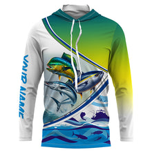 Load image into Gallery viewer, Wahoo Mahi Tuna slam Custom performance Fishing Shirts, Offshore slam Fishing shirt TTV50