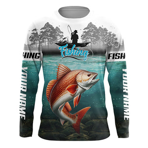 Personalized Redfish fishing custom fishing apparel, Redfish Fishing jerseys for Fisherman TTV57