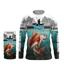 Load image into Gallery viewer, Personalized Redfish fishing custom fishing apparel, Redfish Fishing jerseys for Fisherman TTV57