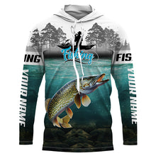 Load image into Gallery viewer, Custom Northern Pike Fishing jerseys, Pike Long Sleeve performance Fishing Shirts TTV80