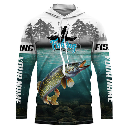 Custom Northern Pike Fishing jerseys, Pike Long Sleeve performance Fishing Shirts TTV80