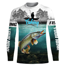 Load image into Gallery viewer, Custom Northern Pike Fishing jerseys, Pike Long Sleeve performance Fishing Shirts TTV80