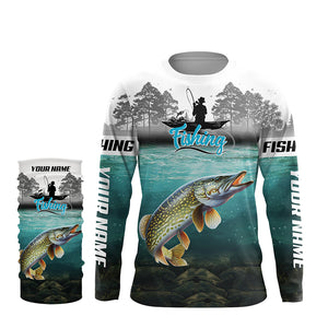 Custom Northern Pike Fishing jerseys, Pike Long Sleeve performance Fishing Shirts TTV80