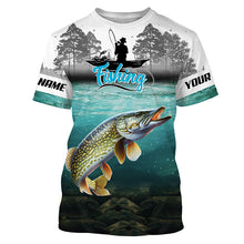 Load image into Gallery viewer, Custom Northern Pike Fishing jerseys, Pike Long Sleeve performance Fishing Shirts TTV80