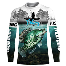 Load image into Gallery viewer, Custom Crappie Long Sleeve Tournament Fishing Shirts, Crappie Fishing Jerseys TTV136