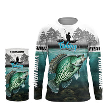 Load image into Gallery viewer, Custom Crappie Long Sleeve Tournament Fishing Shirts, Crappie Fishing Jerseys TTV136