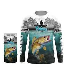 Load image into Gallery viewer, Personalized Walleye Fishing Jerseys, Walleye Tournament Fishing Shirts TTV54