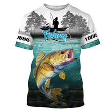 Load image into Gallery viewer, Personalized Walleye Fishing Jerseys, Walleye Tournament Fishing Shirts TTV54