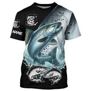 Custom Chinook King Salmon Fishing jerseys, King Salmon Long Sleeve tournament Fishing Shirts TTV76