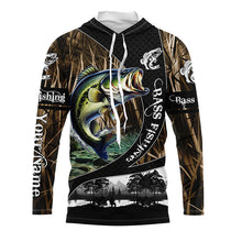 Load image into Gallery viewer, Bass fishing camo fishing Custom name UV protection performance fishing jerseys TTV46