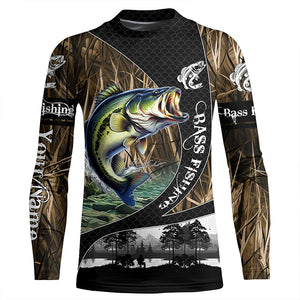 Bass fishing camo fishing Custom name UV protection performance fishing jerseys TTV46