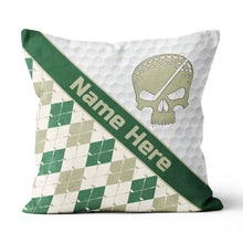 Load image into Gallery viewer, Customized Argyle Golf Pattern, Personalized Golf Decorative Pillows YYD0007