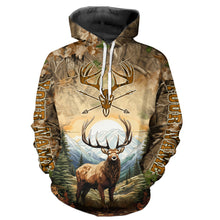 Load image into Gallery viewer, Personalized Deer Hunting 3D All Over Printed Shirts Custom Deer And Mountain Camo Shirt For Hunters YYD0054