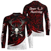 Load image into Gallery viewer, Personalized Deer Hunting Shirts Custom Camouflage Style Trendy Hunters Clothing For Men And Women | Red YYD0055