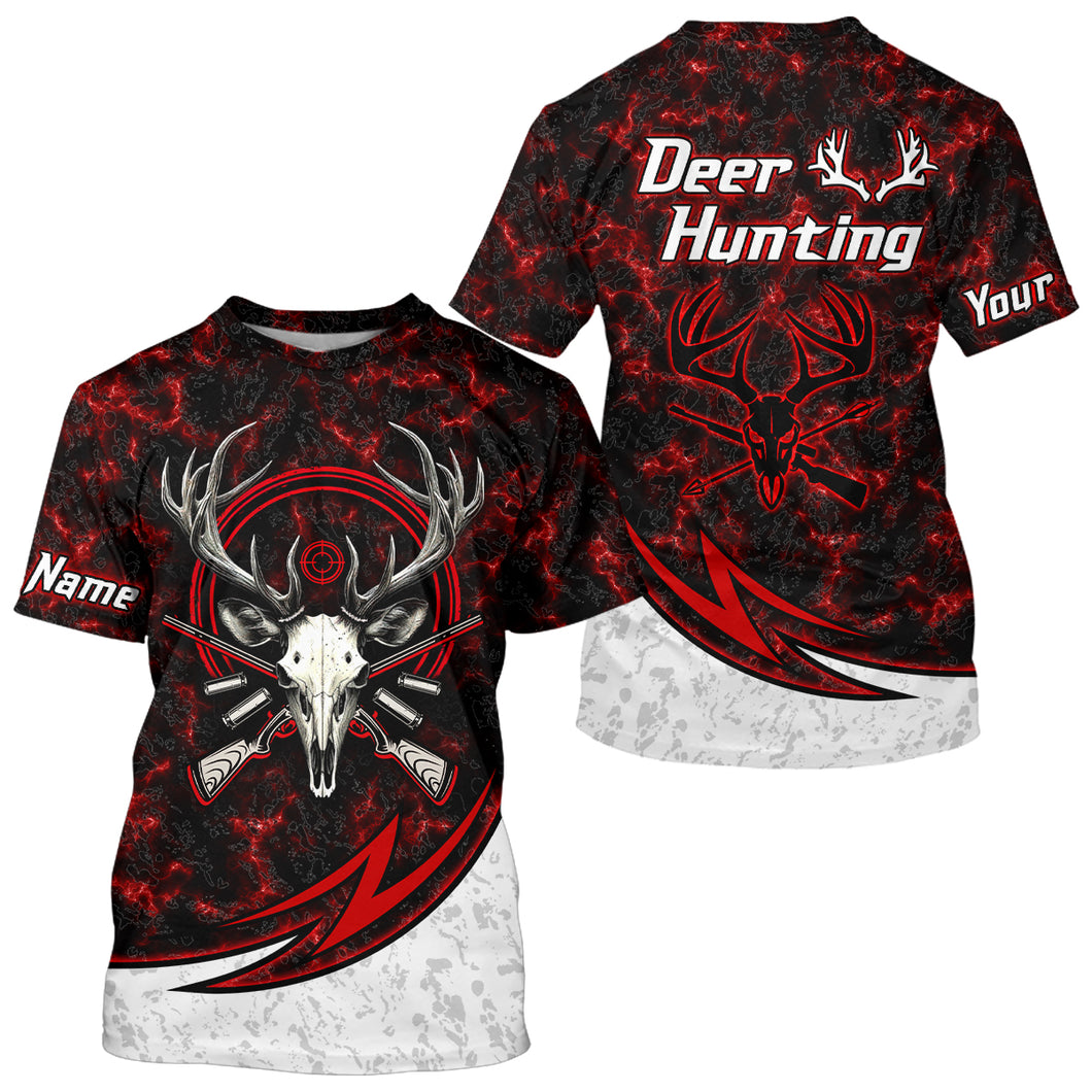 Personalized Deer Hunting Shirts Custom Camouflage Style Trendy Hunters Clothing For Men And Women | Red YYD0055