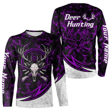 Load image into Gallery viewer, Personalized Deer Hunting Shirts Custom Camouflage Style Trendy Hunters Clothing For Men And Women | Purple YYD0058