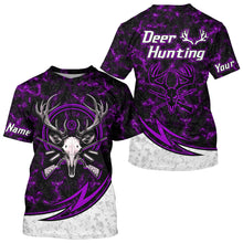 Load image into Gallery viewer, Personalized Deer Hunting Shirts Custom Camouflage Style Trendy Hunters Clothing For Men And Women | Purple YYD0058