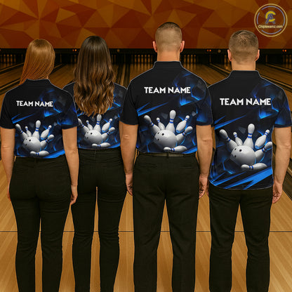 Personalized Bowling Abstract Design Shirt for Womens Custom Bowling Team Jersey Shirt YYD0022