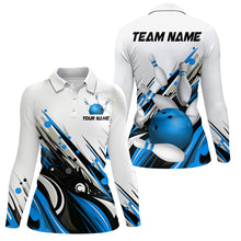 Load image into Gallery viewer, Bowling Shirt For Womens Custom Name Bowling Ball Energy Art Team Jersey Shirt YYD0066