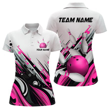 Load image into Gallery viewer, Bowling Shirt For Womens Custom Name Bowling Ball Energy Art Team Jersey Shirt YYD0066