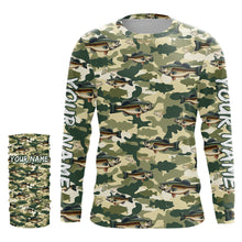 Load image into Gallery viewer, Largemouth Bass Fishing Camouflage Pattern Customize Shirts For Men And Women Personalized Fishing Gift YYD0024