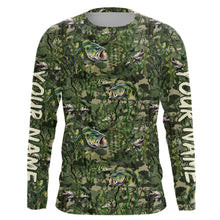 Load image into Gallery viewer, Largemouth Bass Fishing Camouflage Algae Pattern Customize Shirts For Men And Women Personalized Fishing Gift YYD0026