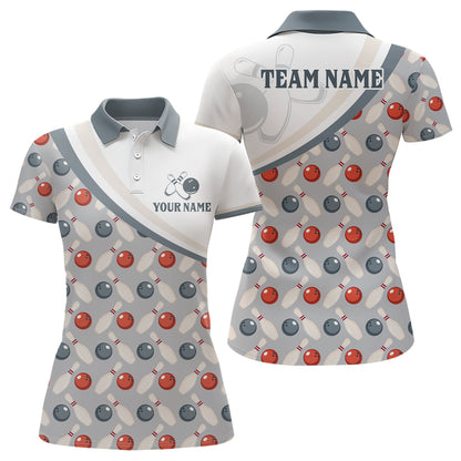 Personalized Bowling Shirt for Womens Custom Bowling Pattern Style Team Jersey Shirt YYD0029