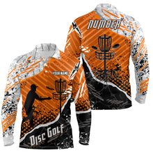 Load image into Gallery viewer, Disc Golf Abstract Grunge Mens Disc Golf Polo Shirt Custom Name And Number Disc Golf Gifts For Men YYD0037
