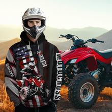 Load image into Gallery viewer, Custom Atv Motocross Hoodie Upf30+ Quad Bike Shirt Racing Adult Youth Kid American Flag Dirt Bike Hooded  NHN005