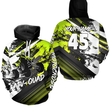 Load image into Gallery viewer, Lime Green Custom ATV Motocross Hoodie Men Women Quad Shirt ATV Riding Hoodie MHATV26